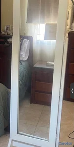 Espejo de cuerpo entero con organizador de accesor