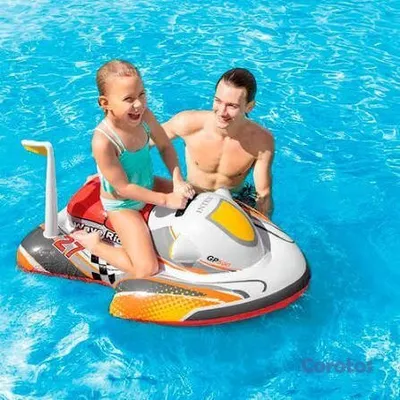 juguetes - Inflable Acuático en Forma de Jet Ski – Diversión  3