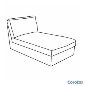 Sofa largo tipo chaisse lounge o day bed