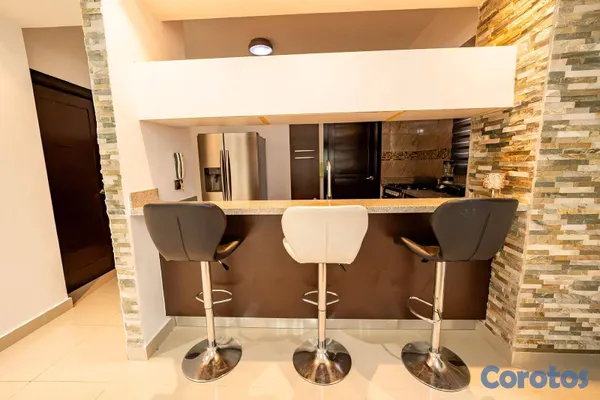 apartamentos - Alquiló apartamento totalmente amueblado de 3 habi 8