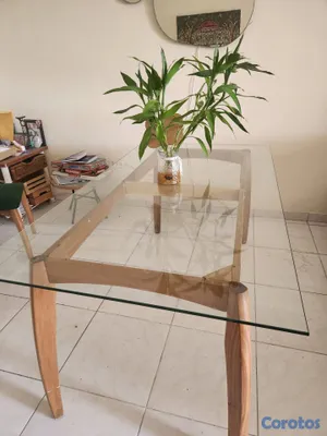 muebles y colchones - Vendo Mesa de Comedor tope Vidrio 6