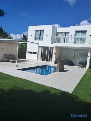 casas vacacionales y villas - Playa Nueva Romana: villa de 4 habitaciones con piscina privada 3