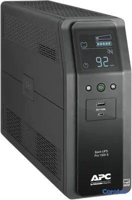 computadoras y laptops - UPS APC BR1000 BACK-UPS PRO, 1.0KVA (1000 VA), 600 WATTS, INPUT 120V / OUTPUT 4
