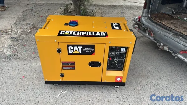 plantas e inversores - Planta eléctrica 12KVA semi silenciosa cerrada con transfer automático 110 220V 3