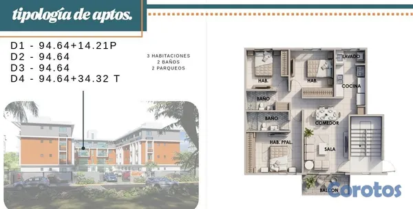 apartamentos - Proyecto en 📍 𝗦𝗮𝗻 𝗜𝘀𝗶𝗱𝗿𝗼, próximo a la Av. Ecológi 7