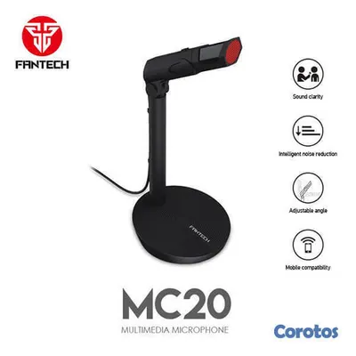 camaras y audio - Micrófono profesional  FANTECH  PLUG 3.5 MM  MODELO- MC20 3