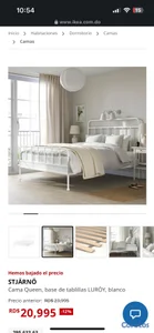 Cama de hierro ikea 