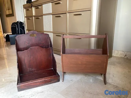 decoración y accesorios - Revisteros en caoba 3