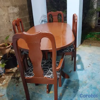 muebles y colchones - mesa de  4 Sillas  3