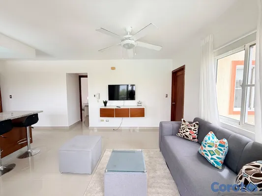 apartamentos - Apartamento amueblado en alquiler Serena Village 2