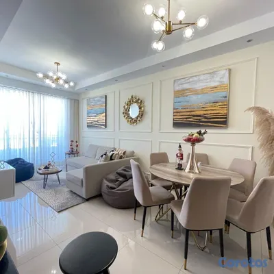 apartamentos - alquiló bella vista piso 7 totalmente amueblado una habitación 1.5 baños parque  2