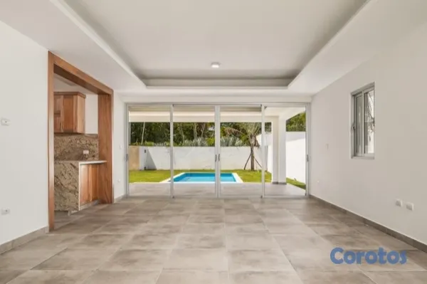 casas vacacionales y villas - Villa a solo 4 minutos de la playa en cabarete residencial privado 8