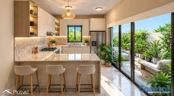 casas - VILLAS TIPO DUPLEX DE 3 HAB EN DOWNTOWN PUNTA CANA I RESIDENCIAL BAVARO PC 6