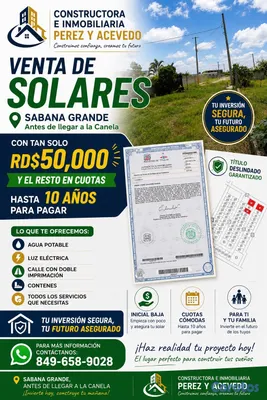 solares y terrenos - solares en venta en sabana grande la canela ( Santiago RD) 6