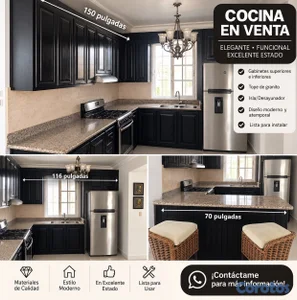 Cocina en pino tratado