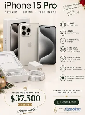 celulares y tabletas - VENDO EQUIPO IPHONE 15PRO - POR CAMBIO DE TEGNOLOG 3