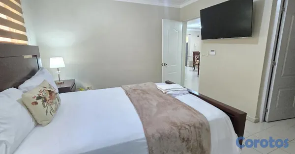 apartamentos - 1er piso amueblado las diana próximo a unión médica Santiago  3