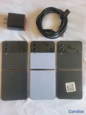 celulares y tabletas - Samsung galaxy flip 4 de 256gb bonitos desbloqueados incluye accesorios  2