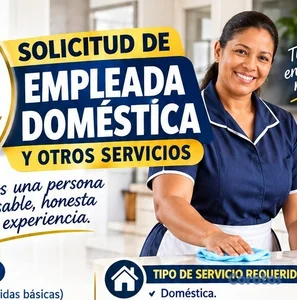 AGENCIA SOLICITA DOMÉSTICAS COMPLETAS CUIDADO ADUL