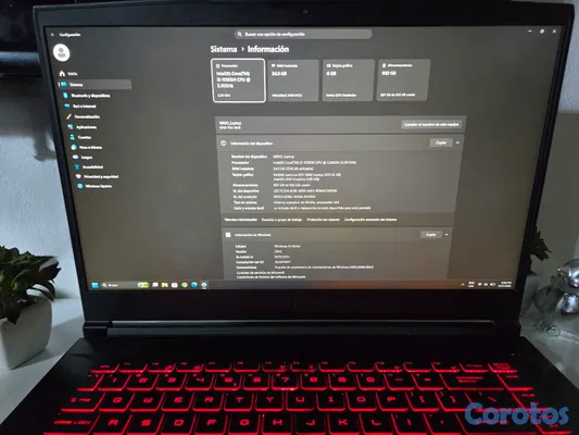 computadoras y laptops - MSI GF65 Thin Gaming RTX 3060 | i5-10500H | 24GB RAM | 1TB NVMe | 144Hz 3