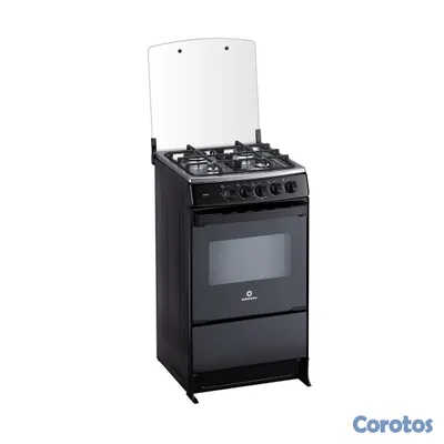 cocina - Estufa Indurama Canela 4 hornillas negra 20 pulgadas 8