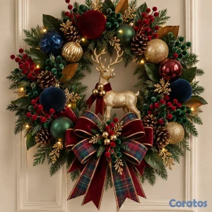Coronas navideñas personalizadas