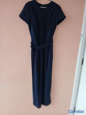 ropa para mujer - Enterizo azul oscuro de tela 2