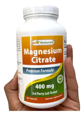 Salud y Equipamiento Médico - Best Naturals Citrato De Magnesio 400mg 250 Tabletas (400 Mg 2