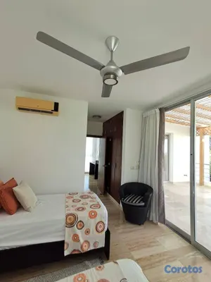 casas vacacionales y villas - Playa Nueva Romana: villa amueblada de 4 habitaciones con jardín 10