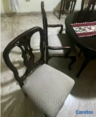 muebles y colchones - Vendo Juego de Comedor de 6 sillas en Caoba  2