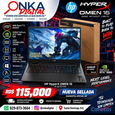 computadoras y laptops - HP HYPER X AMD RYZEN 9 1TB SSD 16GB DDR5 NVDIA GFO 2