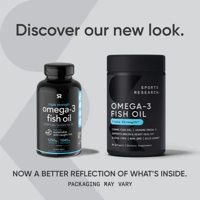 Salud y Equipamiento Médico - Omega-3 Fish Oil 1250mg 90 Cap Sports Research 2