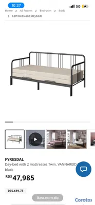 muebles y colchones - Vendo cama twin a king 4