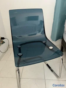 Silla Moderna Cantilever Acrílico Ahumado aproveche precio 
