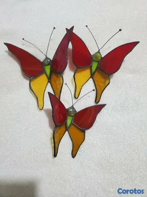 decoración y accesorios - Mariposas en vitral 6