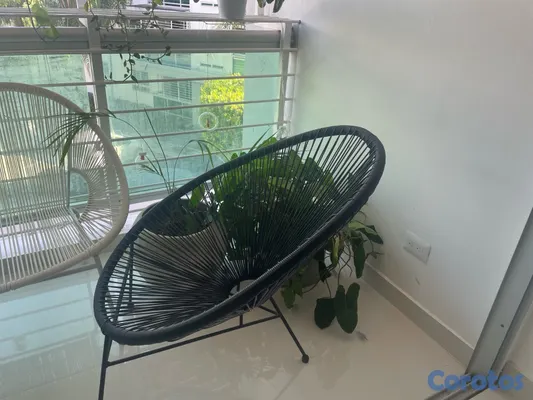 herramientas, jardines y exterior - juego de mueble exterior y terraza blanco y negro  3