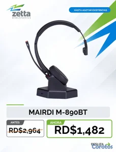 Headset Mairdi M890BT