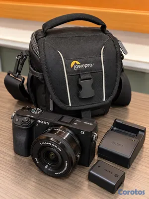 camaras y audio - Sony A6400 4K + Lente 16-50mm + Bolso Lowepro + Cargador 2