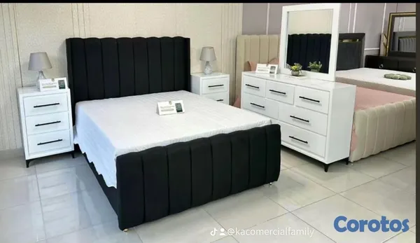 muebles y colchones - Juego de habitación matrimonial y de niños  2