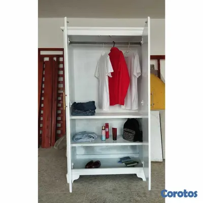 muebles y colchones - Armario blanco para ropa  6