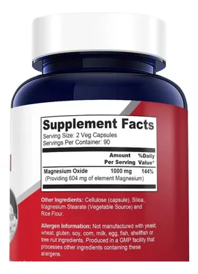 Salud y Equipamiento Médico - Magnesium Oxido 1000mg Nusapure - - Unidad A $1283 2