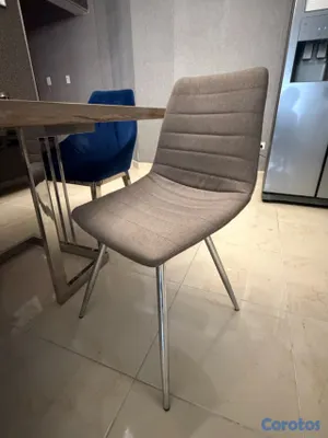 muebles y colchones - juego de comedor de 6 sillas  6
