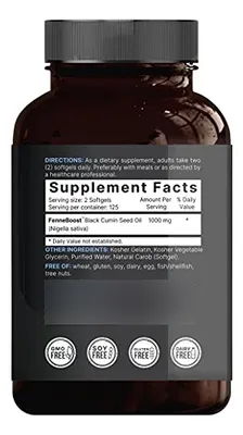 Salud y Equipamiento Médico - Aceite De Semilla Negra Prensado En Frio 3,000 Mg 4