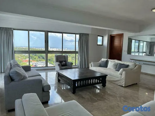 apartamentos - Apartamento Amueblado, Moderno y Con Vistas Al Mar, Ubicado En Los Cacicazgos. 9