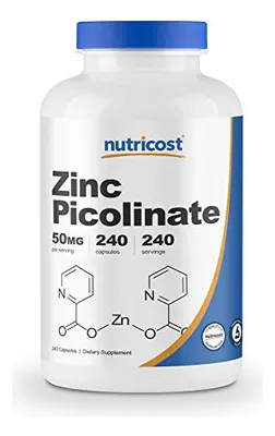 Salud y Equipamiento Médico - Nutricost Zinc Picolinato 50 Mg, 240 Capsulas Vegetarianas - 2