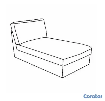 muebles y colchones - Sofa largo tipo chaisse lounge o day bed 3