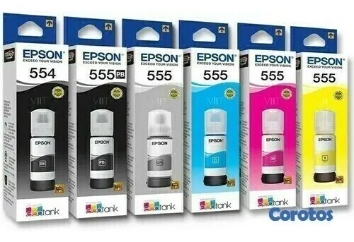 impresoras y scanners - BOTELLA DE TINTA EPSON ORIGINALES  PARA IMPRESORA L8180,555,554 3