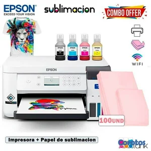COMBO,  EPSON SURECOLOR® F170, SUBLIMACION MAS 1 PAGUETE DE PAPEL DE SUBLIMAR 