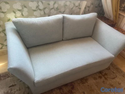 Sofá Loveseat de 2 Plazas – Verde Aqua Claro