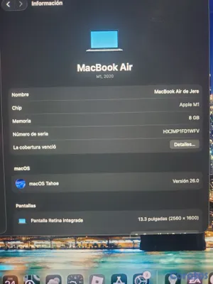 computadoras y laptops - Está como nueva! Es la MacBook Air M1 de 2020! Se tu el próximo dueño!  7